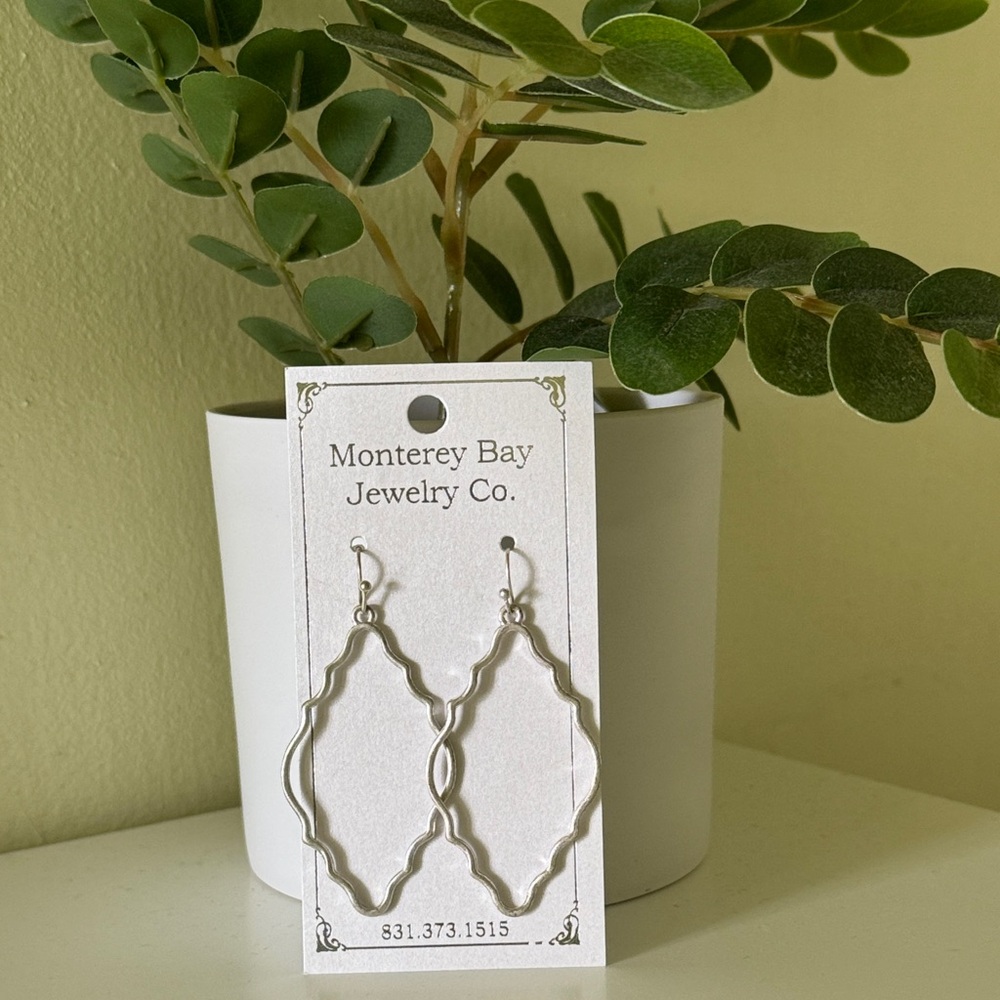 Monterey Bay Silver Geometric Earrings
